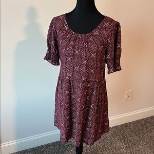 Wild Blue x Sadie Robertson Shades of Wine Dress - Size XL